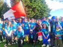 Louth Sanctuary Runners group enjoying the atmosphere at Global Solidarity Run recently
