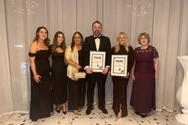 Ballymascanlon Hotel team after receiving their awards
