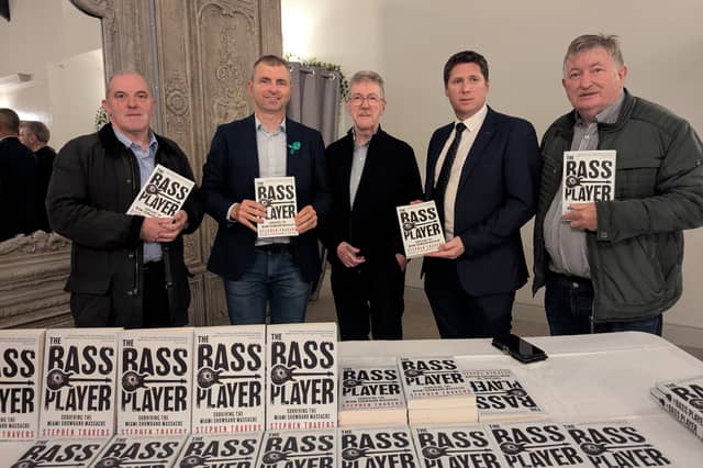 Cllr Noel Keelan, Deputy O Murchu, Stephen Travers, Deputy Matt Carthy and Cllr Pearse McGeough