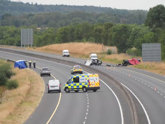 Crash scene on M9 in Co Kildare