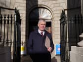 Pa Daly, the Sinn Fein TD for Kerry, outside the Four Courts in Dublin