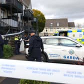 Gardai outside Melville Terrace in Finglas
