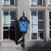A garda sign outside a station