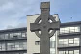 The Cenotaph in Drogheda, which records the names, ranks and regiments of the men from Drogheda and the surrounding area who lost their lives during the First World War
