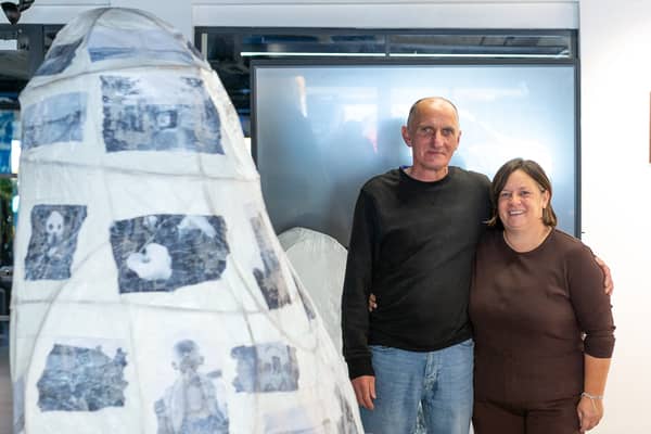 Kevin Maguire and Sandra Bell who took part in the workshops