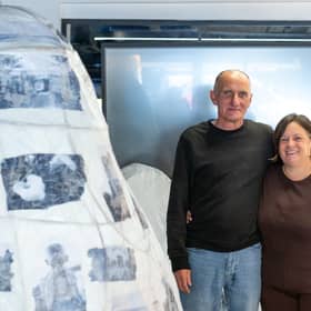 Kevin Maguire and Sandra Bell who took part in the workshops
