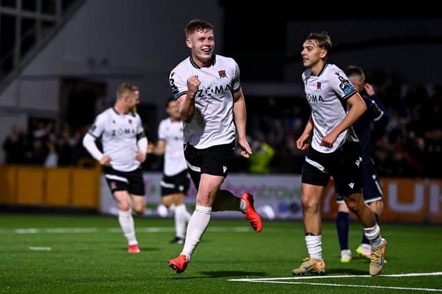 Cian Dillon of Dundalk celebrates