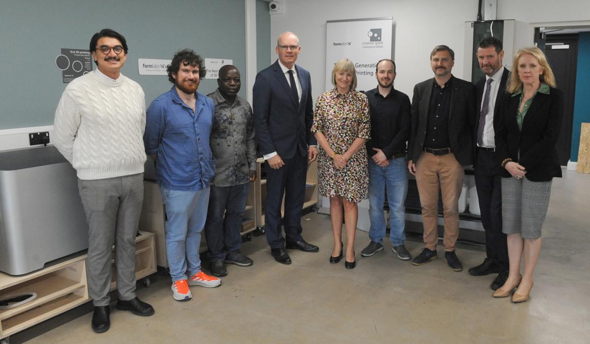 Minister for Enterprise, Trade and Employment visits Creative Spark in