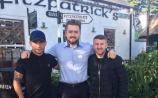 Boxers Carl Frampton and Paddy Barnes stop by Fitzpatrick's Bar & Restaurant