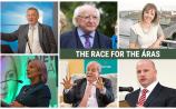 Peter Casey and Michael D Higgins neck and next in Dundalk Democrat reader's poll