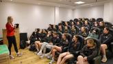 Stephanie Zambra visits Dundalk FC WU17 and WU23 teams