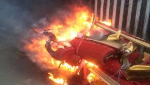 UPDATE: That heap of rubbish left at the railway underpass? It's been set on fire