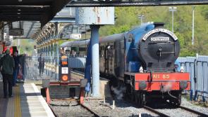 PHOTOS: 'Bluebird' steam locomotive arrives in Dundalk