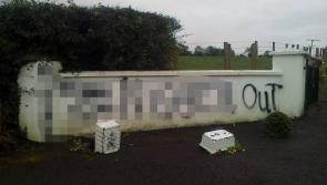 Racist graffiti sprayed on walls of family home
