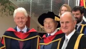Dundalk's Martin Naughton receives honorary doctorate alongside Bill Clinton