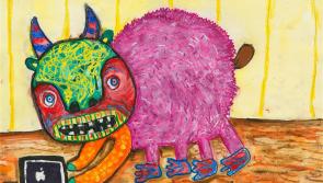 Bella's 'iPad Gremlin' earns third place category win in Texaco Art comp