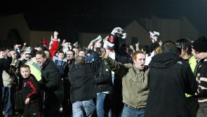 News of promotion filters through to Station Road - 2008