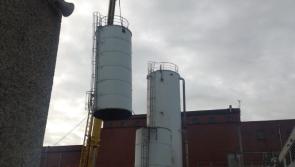Changing skyline in Dundalk as silos changed at Great Northern Distillery