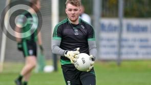 'You wouldn't guess that Louth 'keeper Fergal Sheekey is the nervous type from the way in which he guards his goalline.....'