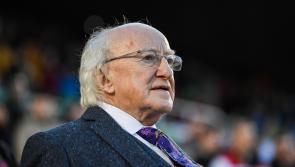 President Michael D Higgins congratulates Dundalk FC on their Champions League progress
