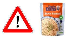 WARNING: Uncle Ben's rice product recalled due to possible presence of glass in some batches