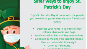 Department of Public Health North East appeals to public to act responsibly this St. Patrick’s Day to protect our communities