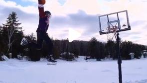 WATCH: The craziest basketball dunk you will EVER see!