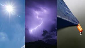 Thunderstorms, wind and rain in weather forecast for Ireland for the Bank Holiday Weekend