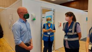 High level of vaccine uptake in younger age cohorts as Health Minister visits Dundalk vaccination centre