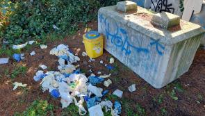 Container of 'contaminated sharps' and other medical waste found dumped on Rampart Road in Dundalk
