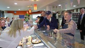 Sightseeing, sweet treats and sodden weather as Joe Biden visits Louth