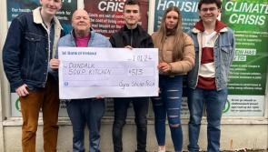 Louth Ógra Shinn Féin raise money for Dundalk Soup Kitchen
