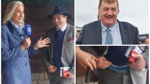 WATCH: Shark Hanlon to the rescue as man's belt breaks at Punchestown 2024