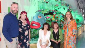Pupils of St Joseph's NS in Dundalk unveil their impressive art installation