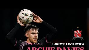 WATCH: Archie Davies speaks about leaving Dundalk FC