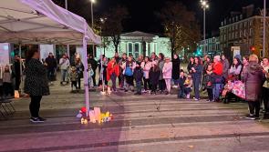 Candlelight vigil was held in Dundalk for Kyran Durnin on Saturday evening