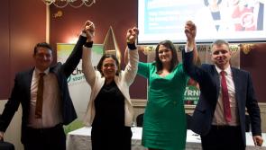 Sinn Féin president Mary Lou McDonald launches the party's three Louth candidates