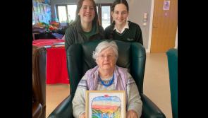 Students from St Louis school in Dundalk visit Curam Care nursing home