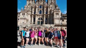 St. Vincent's students and teachers left Dundalk to take on the challenge of the Camino