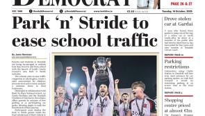 This week's Dundalk Democrat front page: Park ‘n’ Stride to ease school traffic
