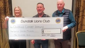 Dundalk Lions Club raise over €7k for childhood cancer charity
