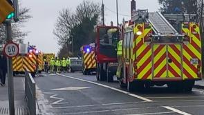 Road remains closed as three injured in four vehicle Louth collision 