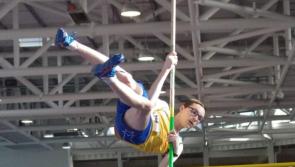 Blackrock AC land pole vaulting Gold at Leinster Indoors Championships