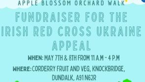 Corderry Fruit and Veg to host Apple Blossom Walk in aid of Red Cross Ukraine Crisis Appeal