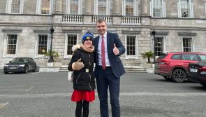 Louth TD met autism campaigner Cara Darmody at the Oireachtas