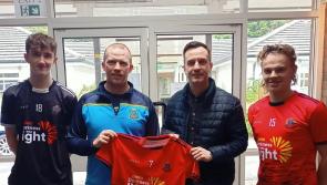 De La Salle Dundalk receive sponsored soccer kits ahead of Darkness into Light