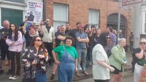 VIDEO: Counter-demonstrators in Dundalk on Sunday