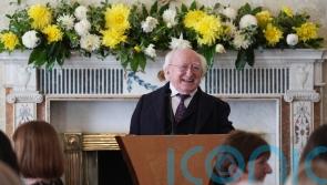 Higgins hosts 100 visitors at final afternoon tea reception of his presidency