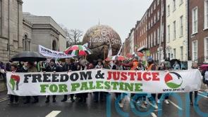 Student tells Dublin protest that leaving family in Gaza was &lsquo;hardest decision&rsquo;
