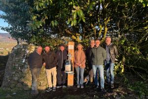 Faughart Community Group officially unveil St Brigid's Well holy water vessel
